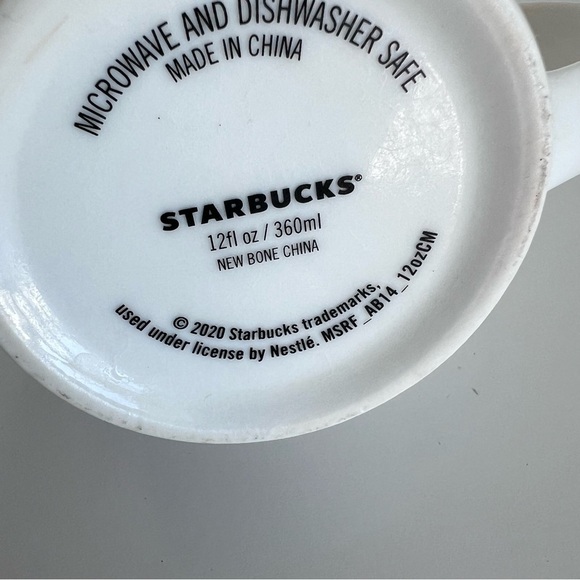 Starbucks 12oz White Frosted Swirl Mug - Picture 8 of 10